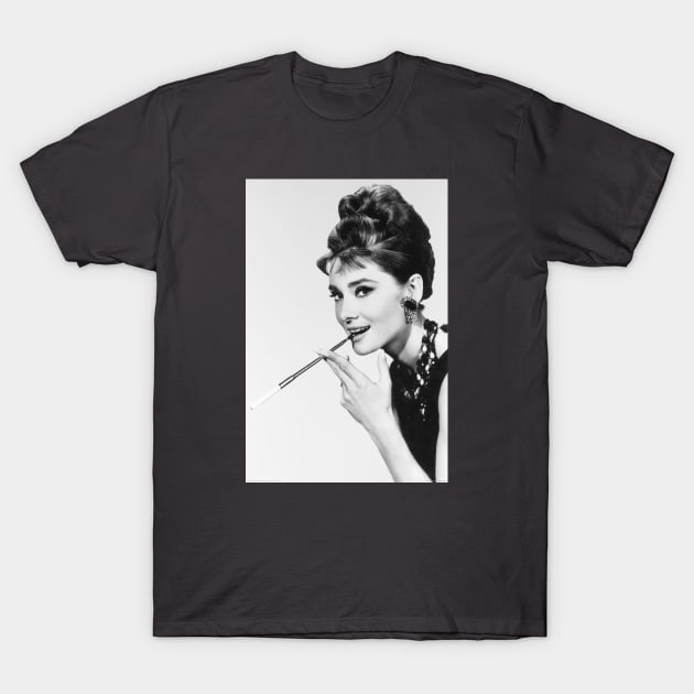 Audrey Hepburn Pop Art Portrait T-Shirt by Anv2